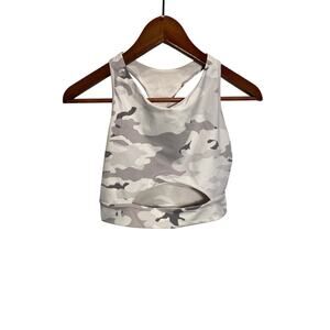 Mono B Camo Sports Bra with Cutout Women's Size M